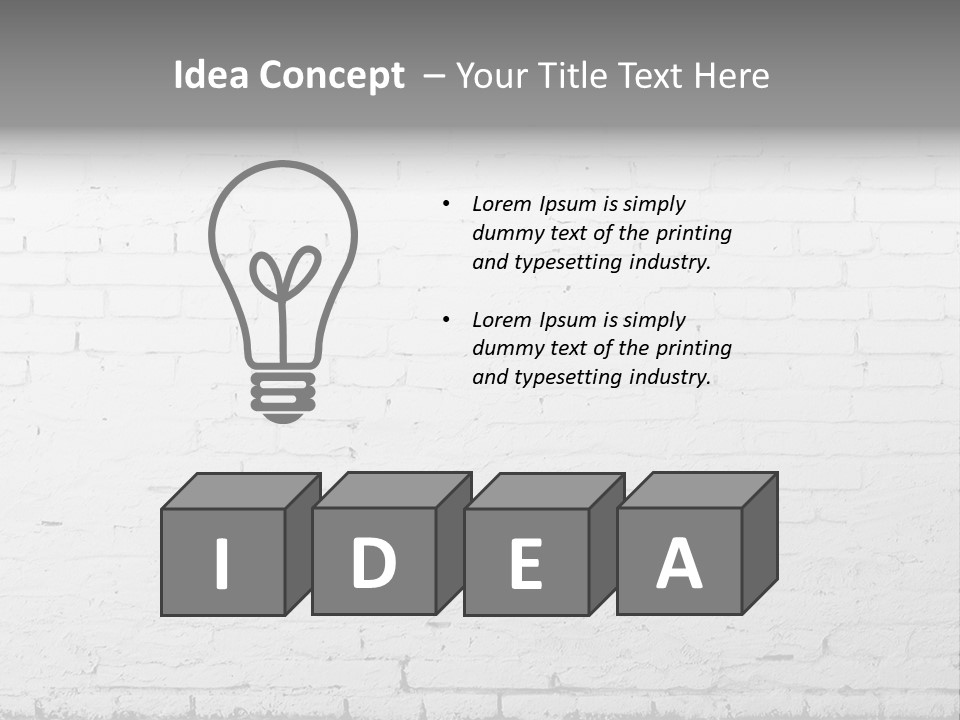 Abstracts Construction White PowerPoint Template