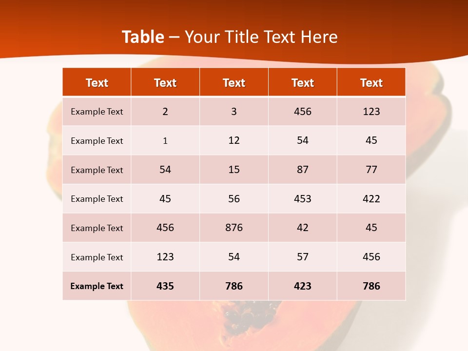 Tasty Freshness Dessert PowerPoint Template