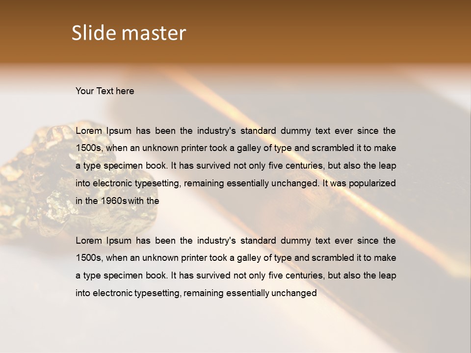 Stock Ingot Symbol PowerPoint Template