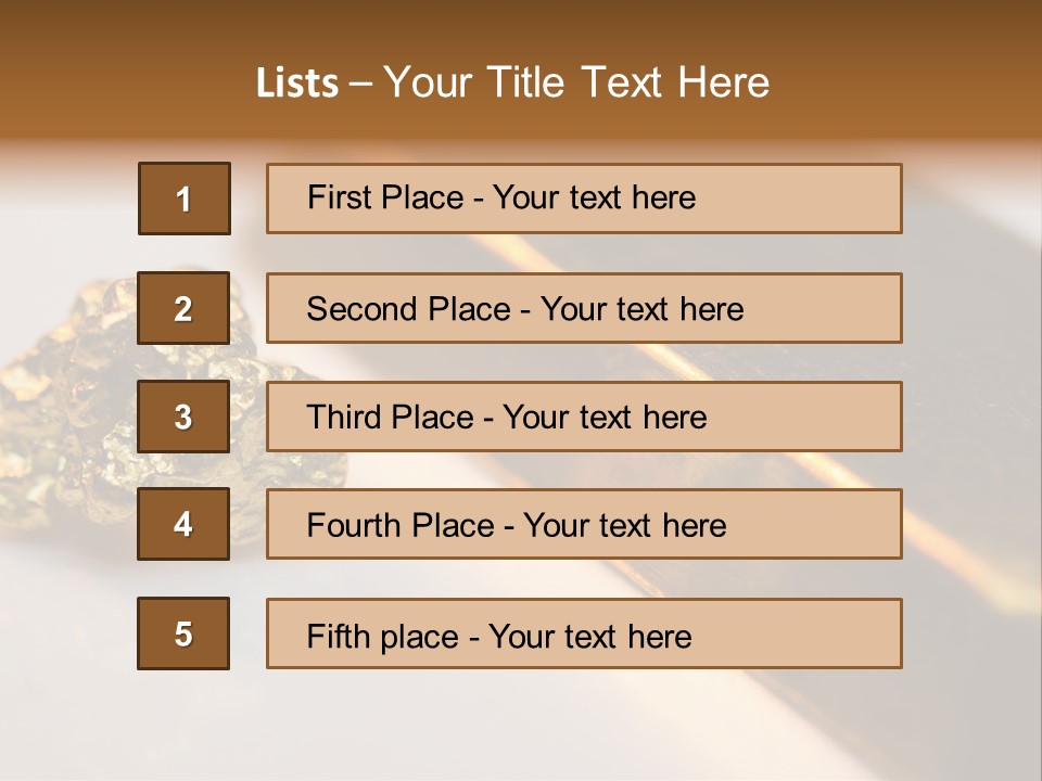 Stock Ingot Symbol PowerPoint Template