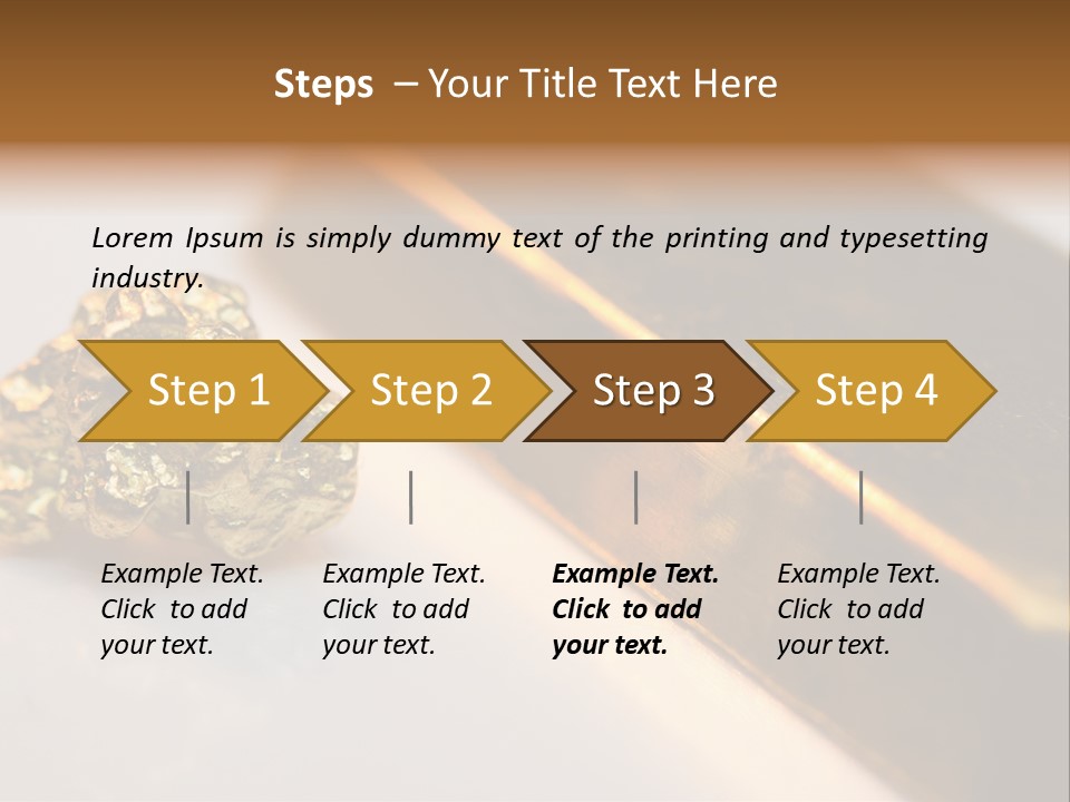 Stock Ingot Symbol PowerPoint Template