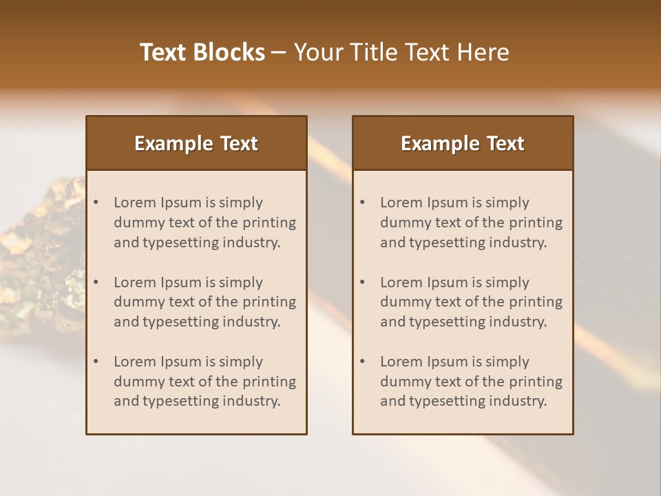 Stock Ingot Symbol PowerPoint Template