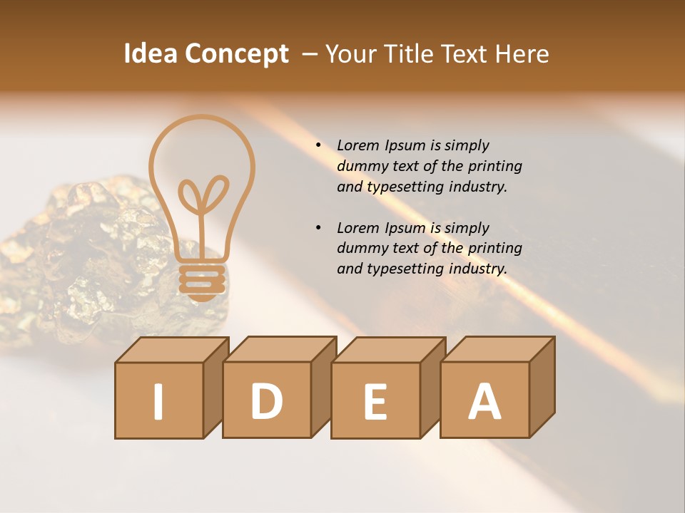 Stock Ingot Symbol PowerPoint Template