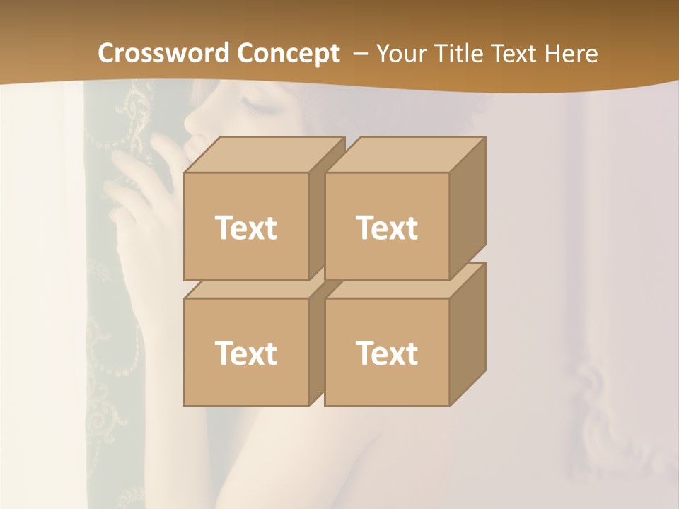 Exciting Sensuality Nude PowerPoint Template