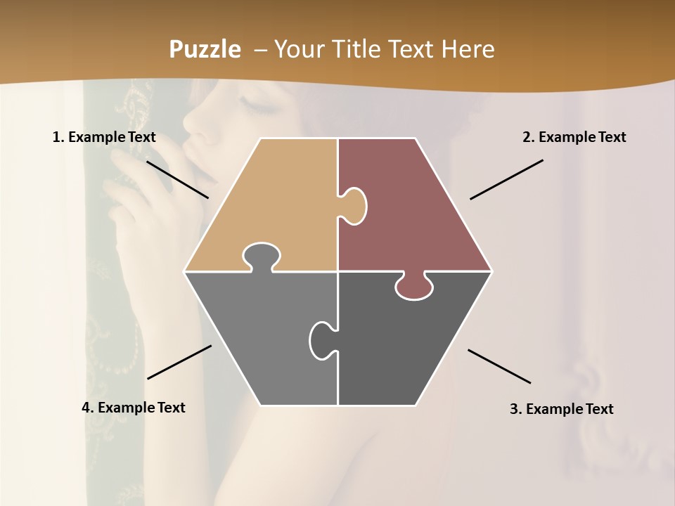 Exciting Sensuality Nude PowerPoint Template