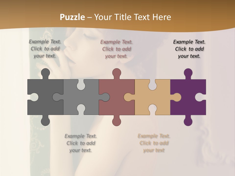 Exciting Sensuality Nude PowerPoint Template