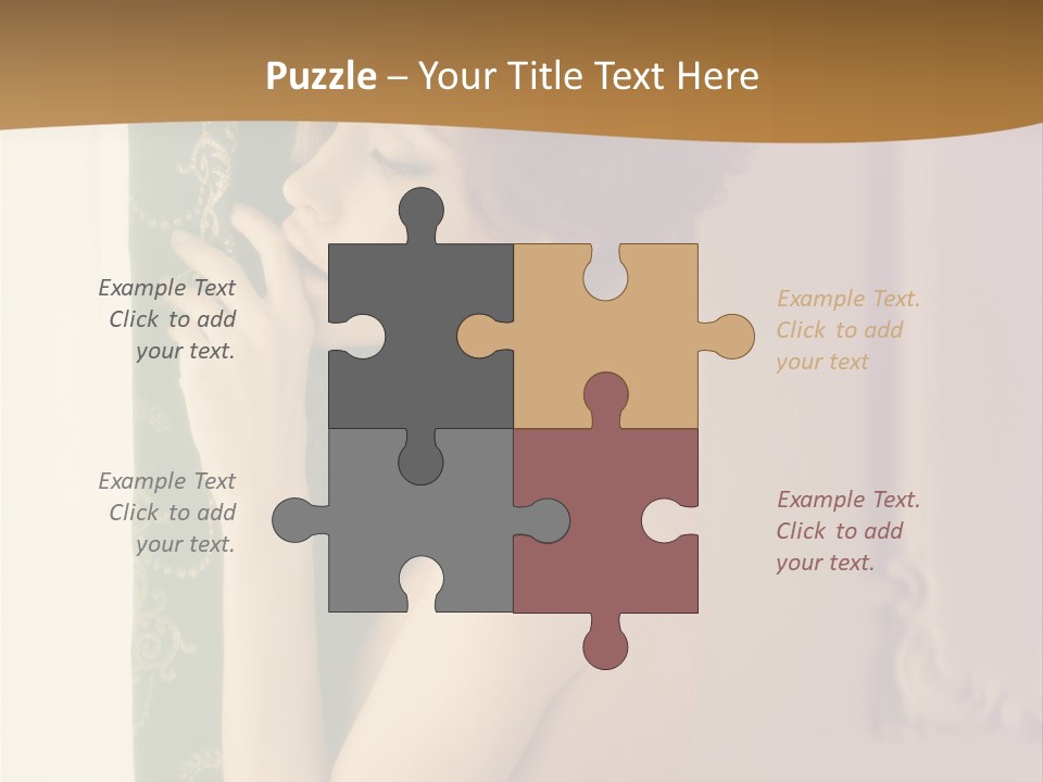 Exciting Sensuality Nude PowerPoint Template