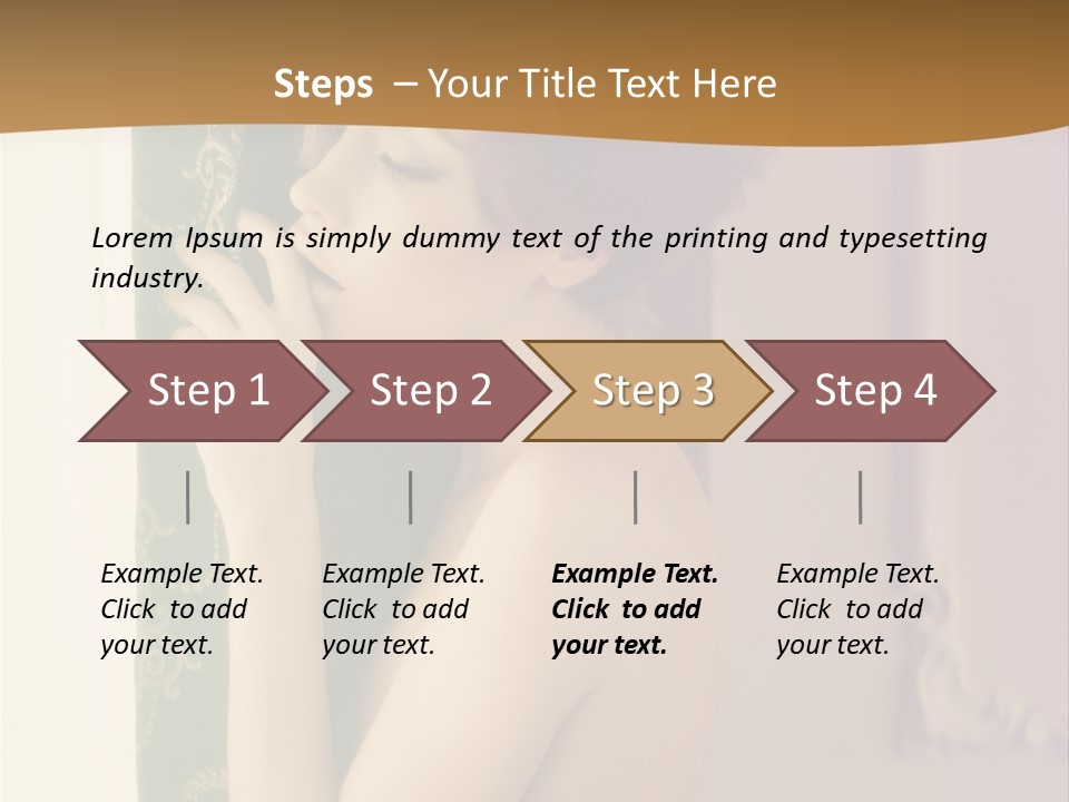 Exciting Sensuality Nude PowerPoint Template