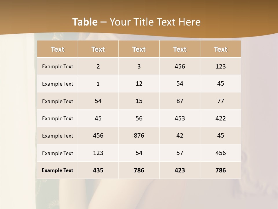 Exciting Sensuality Nude PowerPoint Template