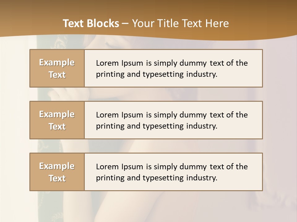 Exciting Sensuality Nude PowerPoint Template