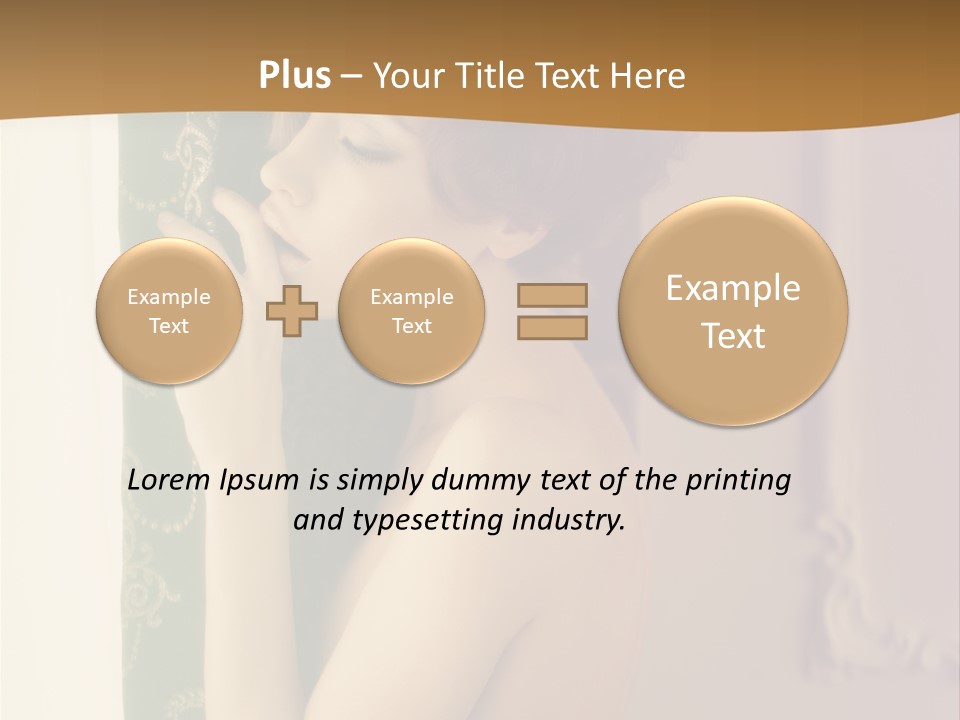 Exciting Sensuality Nude PowerPoint Template