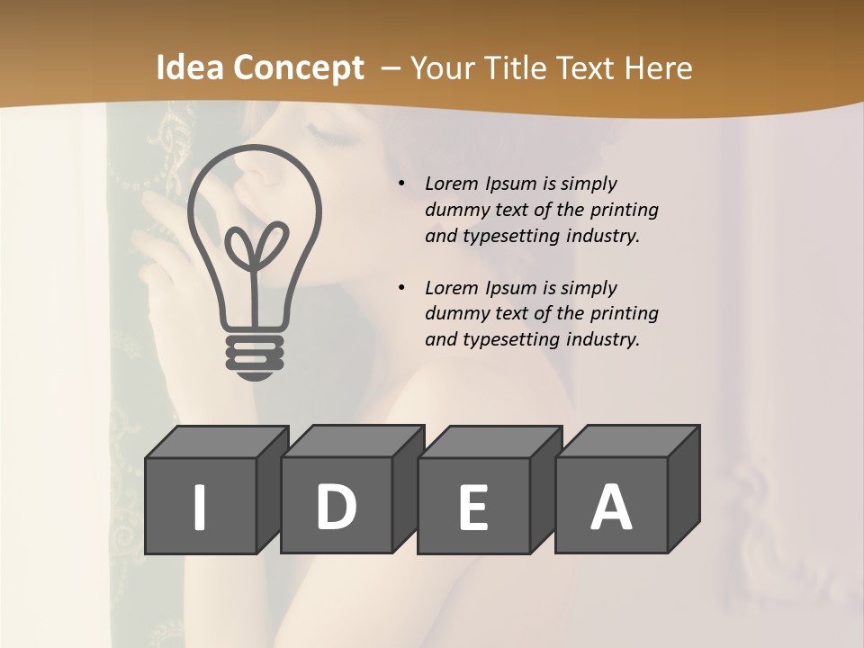 Exciting Sensuality Nude PowerPoint Template
