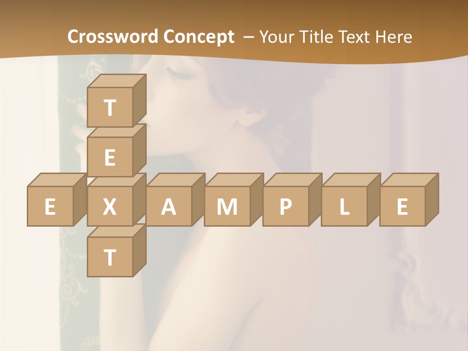 Exciting Sensuality Nude PowerPoint Template