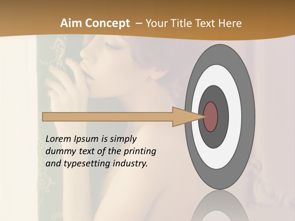 Exciting Sensuality Nude PowerPoint Template