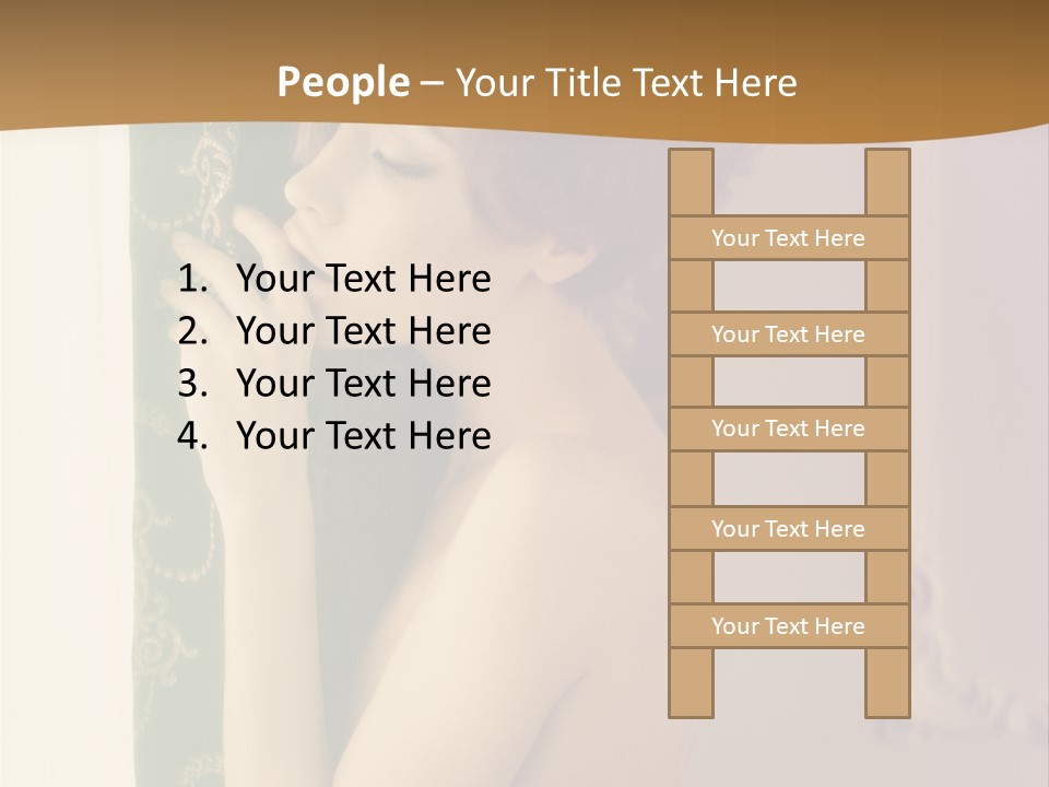 Exciting Sensuality Nude PowerPoint Template