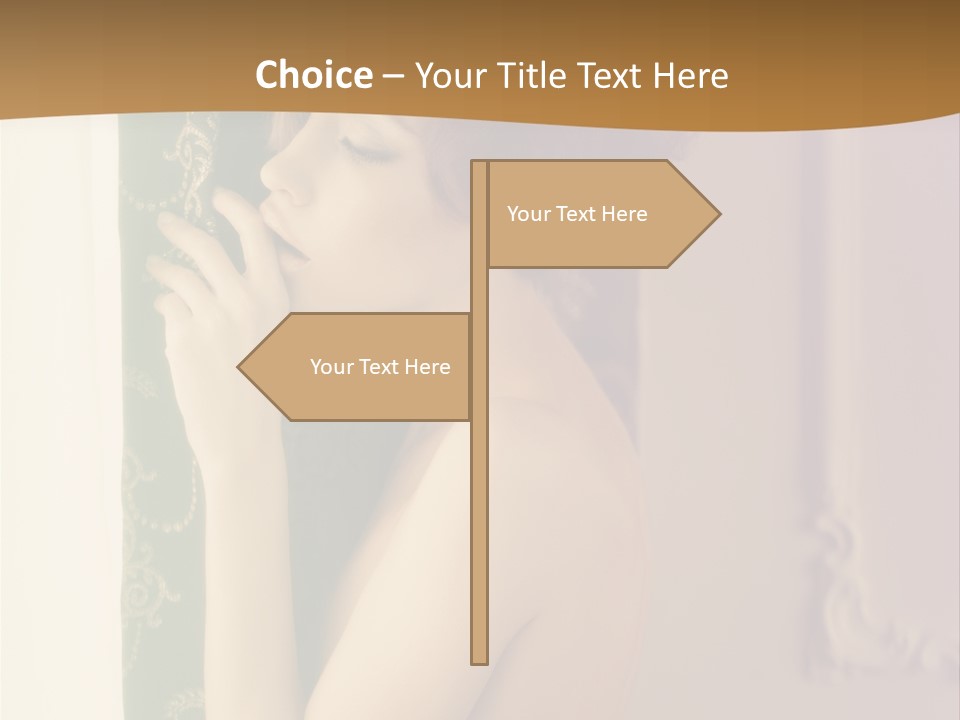 Exciting Sensuality Nude PowerPoint Template