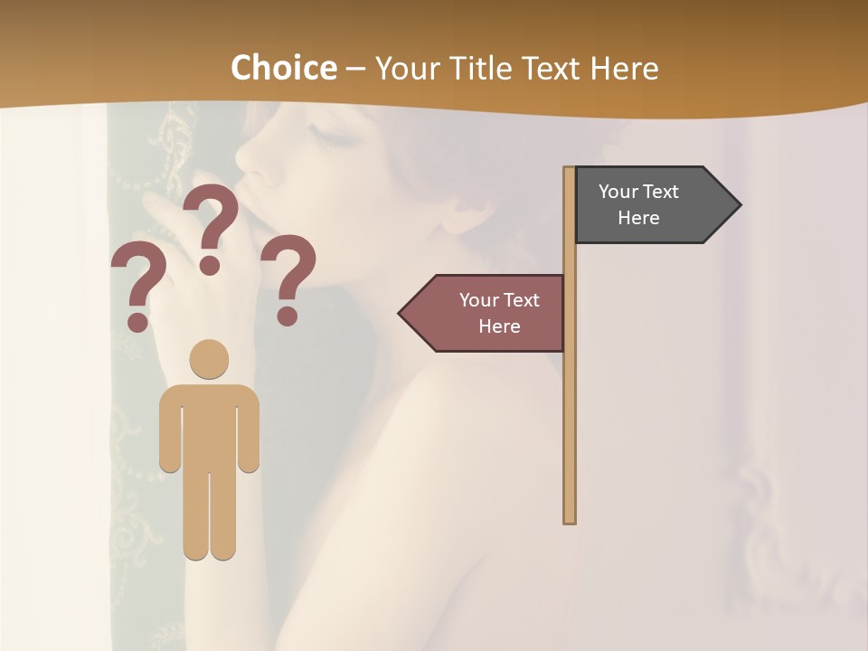 Exciting Sensuality Nude PowerPoint Template