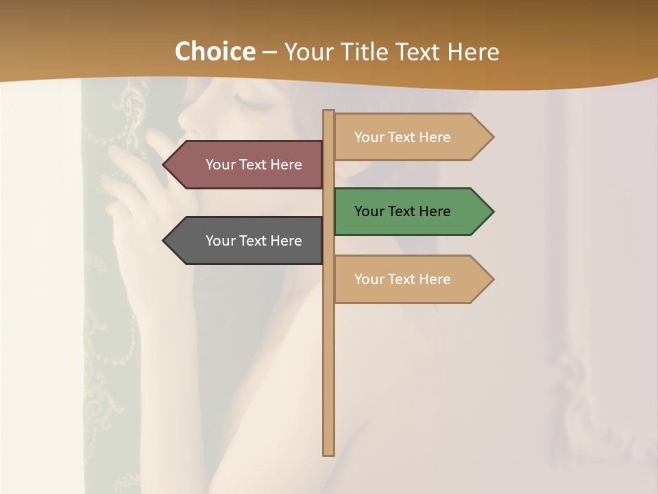 Exciting Sensuality Nude PowerPoint Template