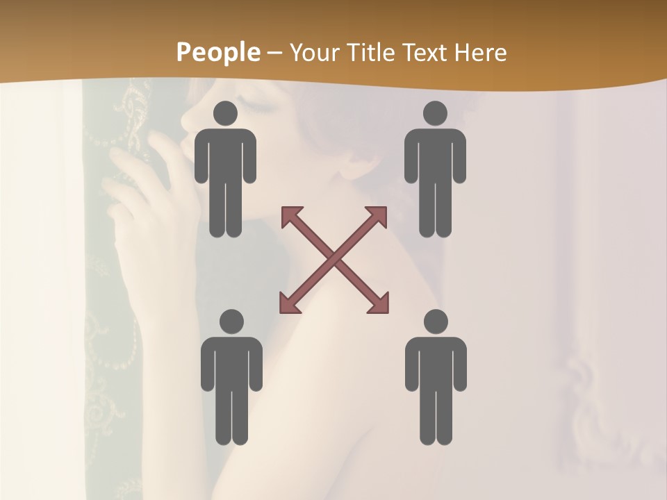 Exciting Sensuality Nude PowerPoint Template