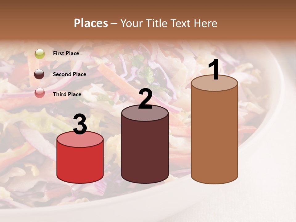 Grated Coleslaw Red PowerPoint Template