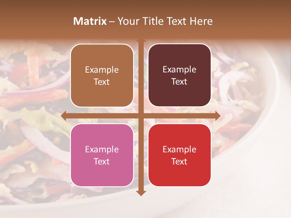 Grated Coleslaw Red PowerPoint Template