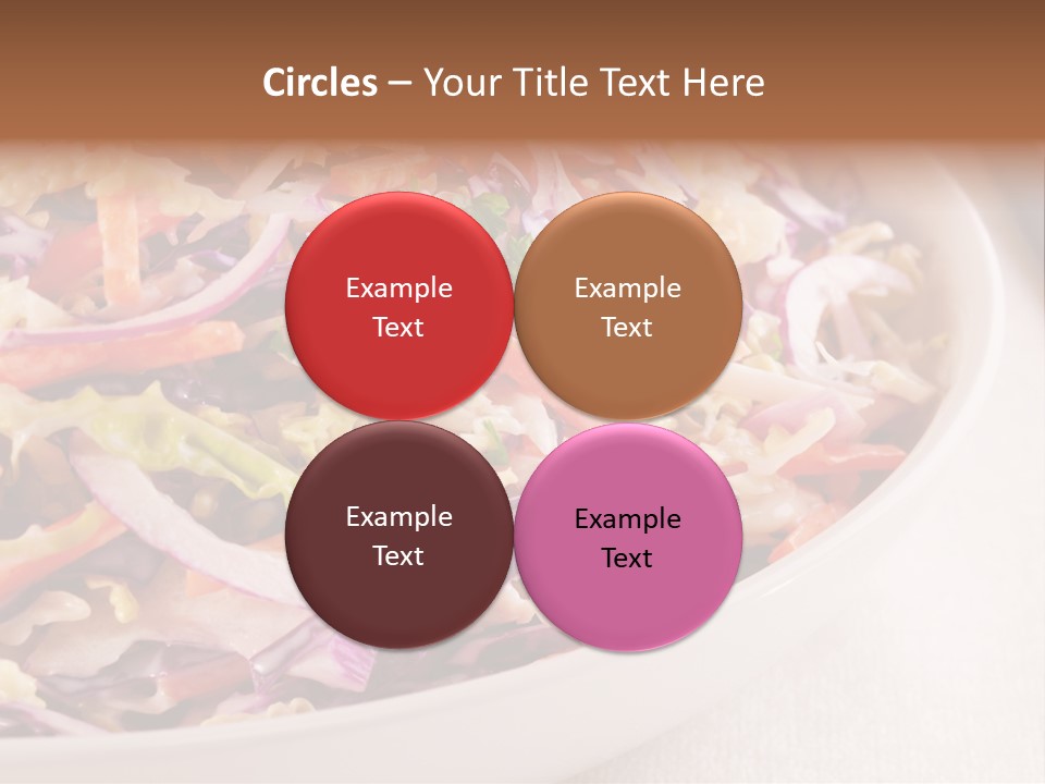 Grated Coleslaw Red PowerPoint Template