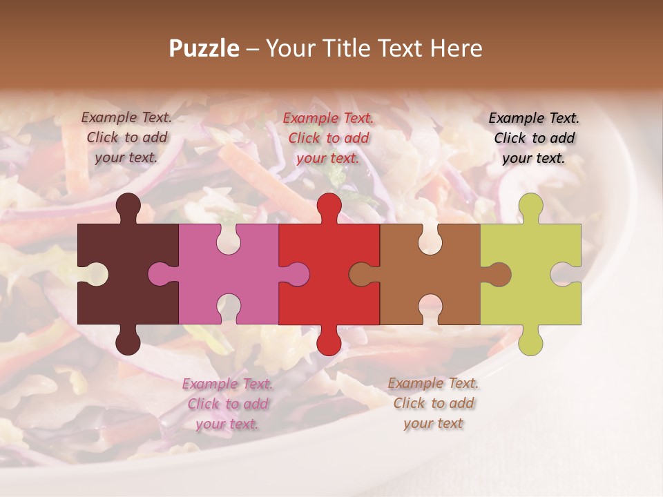 Grated Coleslaw Red PowerPoint Template