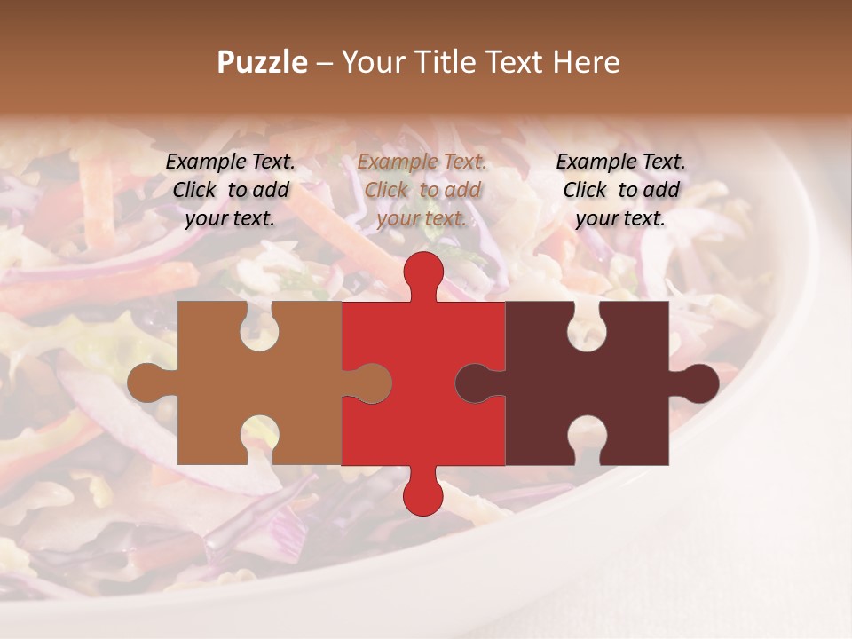 Grated Coleslaw Red PowerPoint Template