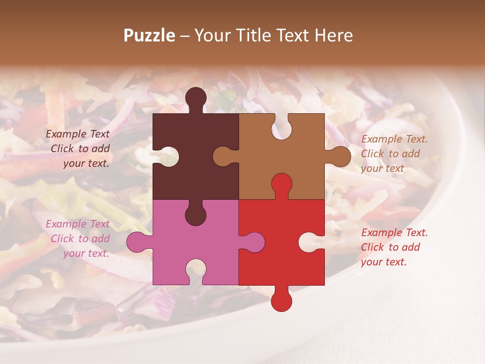 Grated Coleslaw Red PowerPoint Template