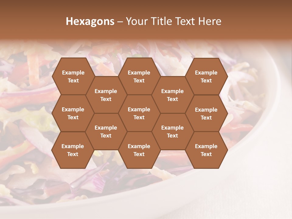 Grated Coleslaw Red PowerPoint Template