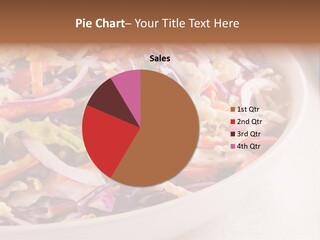 Grated Coleslaw Red PowerPoint Template