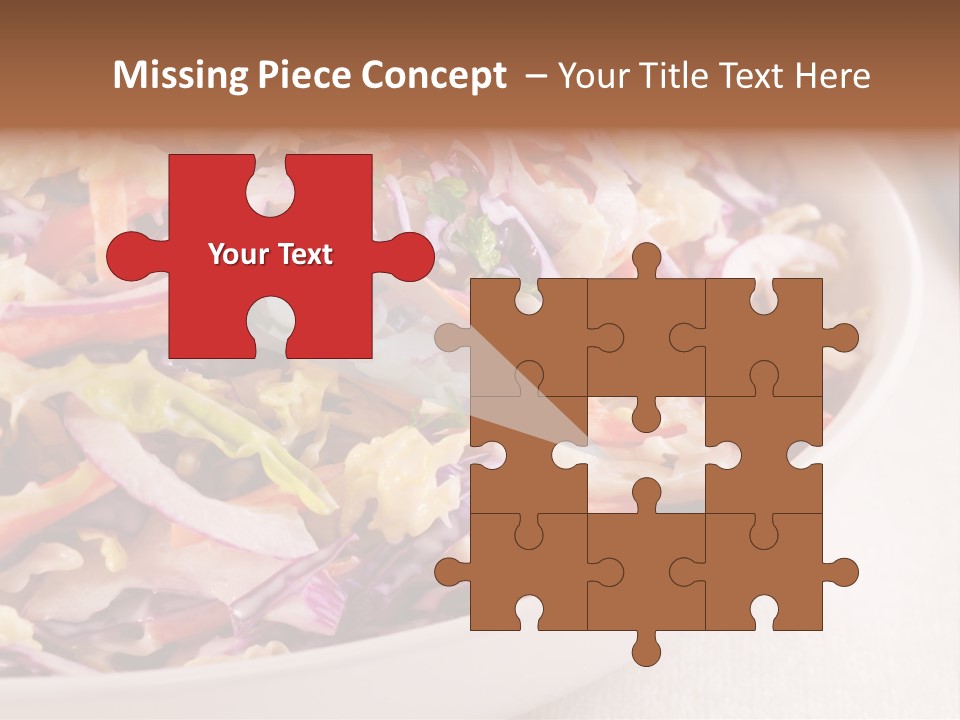 Grated Coleslaw Red PowerPoint Template