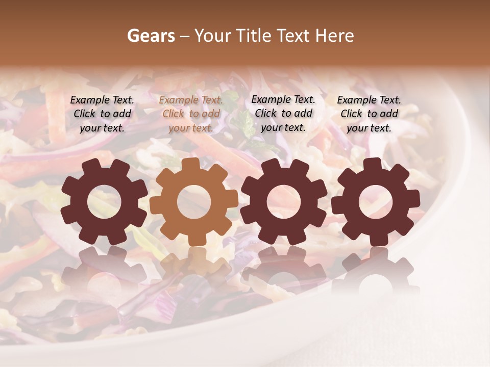Grated Coleslaw Red PowerPoint Template