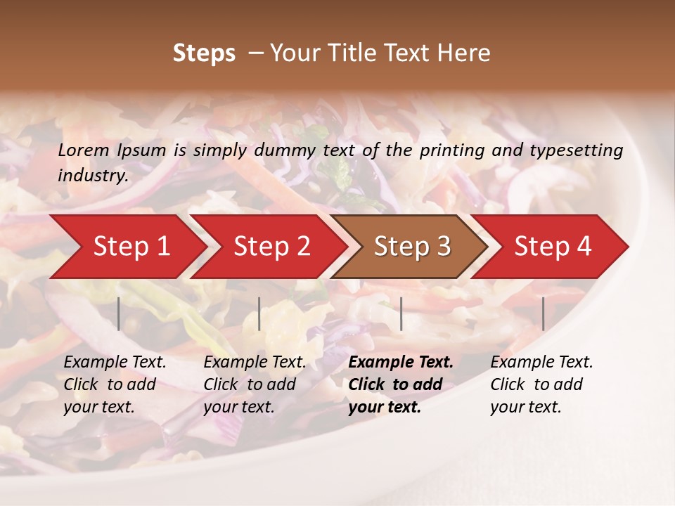 Grated Coleslaw Red PowerPoint Template