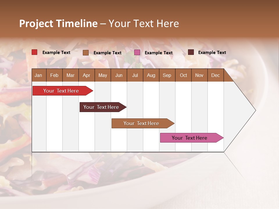 Grated Coleslaw Red PowerPoint Template