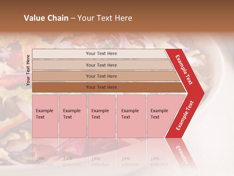 Grated Coleslaw Red PowerPoint Template