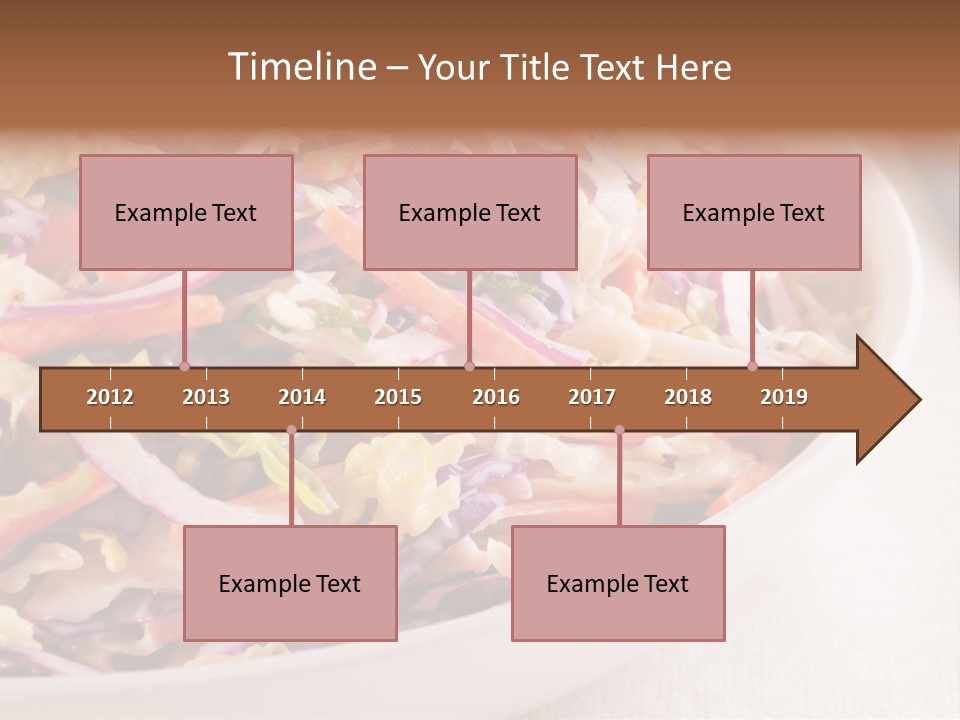 Grated Coleslaw Red PowerPoint Template