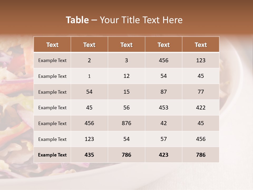 Grated Coleslaw Red PowerPoint Template