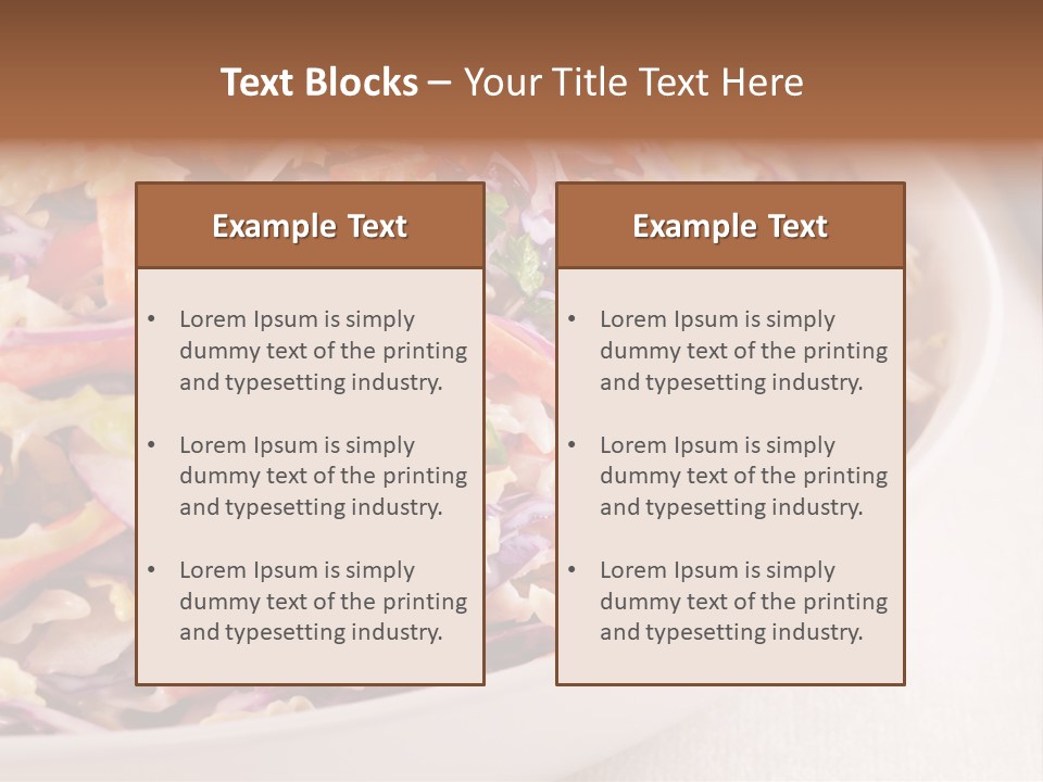 Grated Coleslaw Red PowerPoint Template