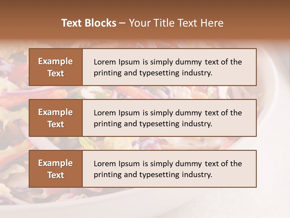 Grated Coleslaw Red PowerPoint Template