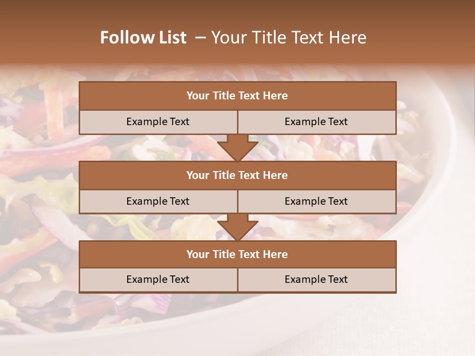 Grated Coleslaw Red PowerPoint Template