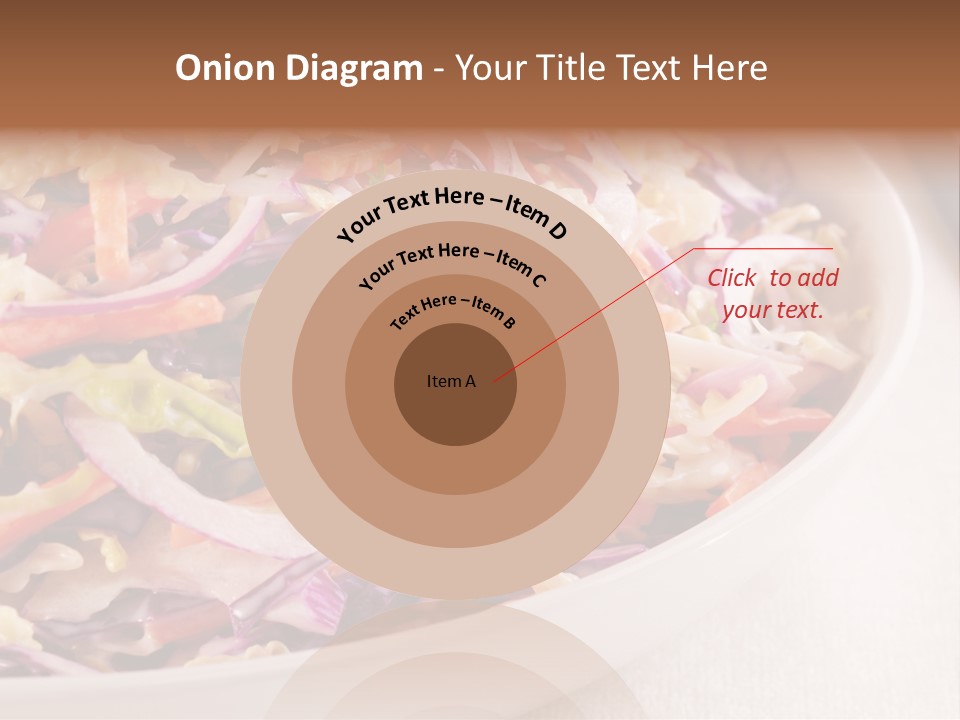 Grated Coleslaw Red PowerPoint Template