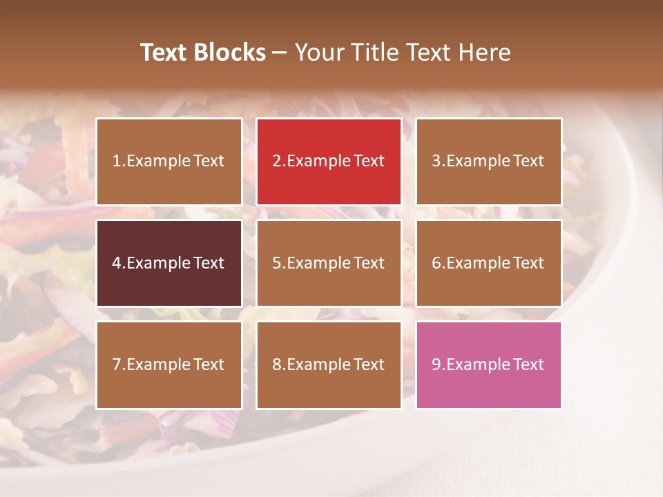 Grated Coleslaw Red PowerPoint Template