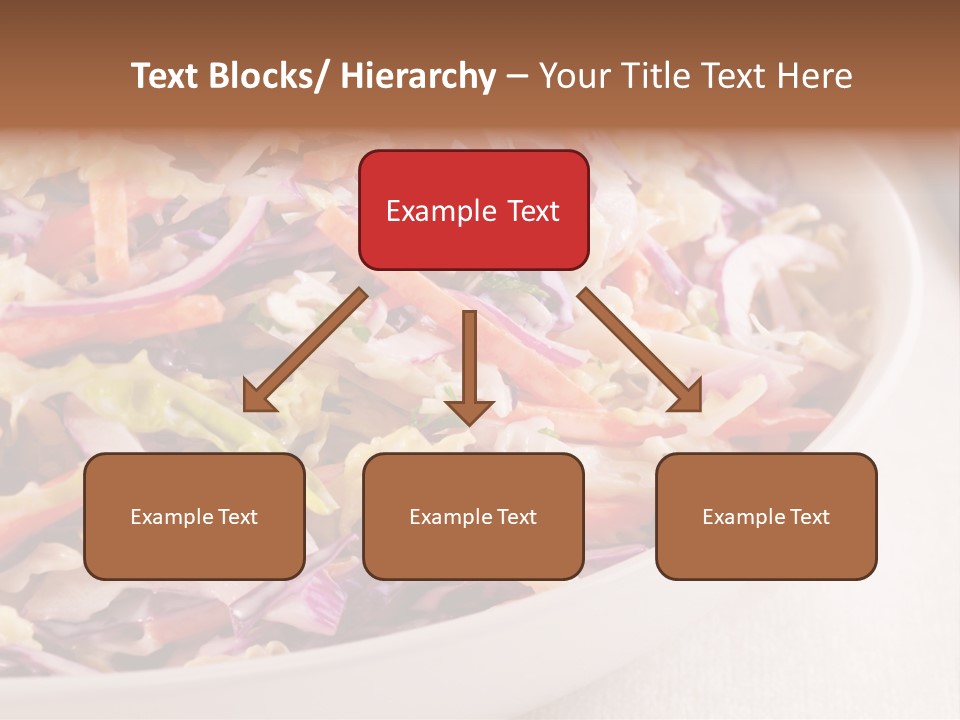 Grated Coleslaw Red PowerPoint Template