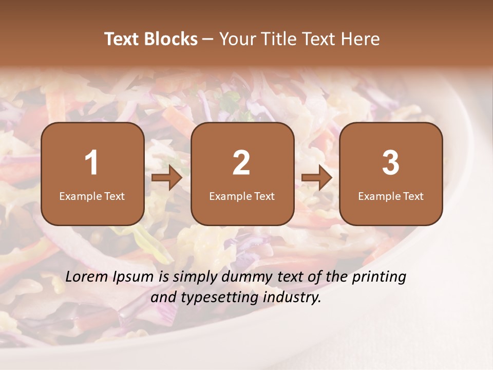 Grated Coleslaw Red PowerPoint Template