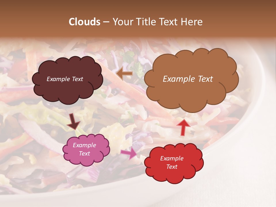 Grated Coleslaw Red PowerPoint Template