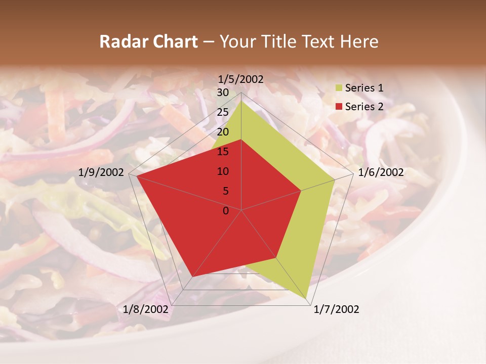 Grated Coleslaw Red PowerPoint Template