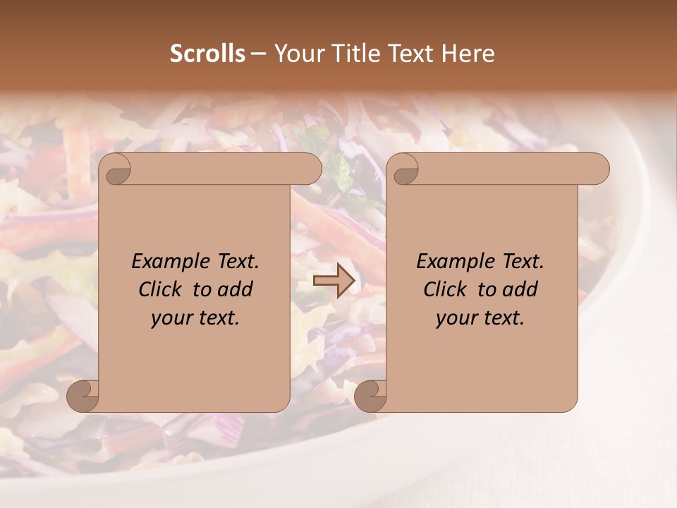 Grated Coleslaw Red PowerPoint Template