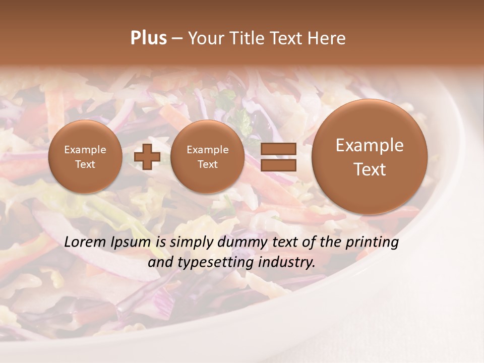 Grated Coleslaw Red PowerPoint Template