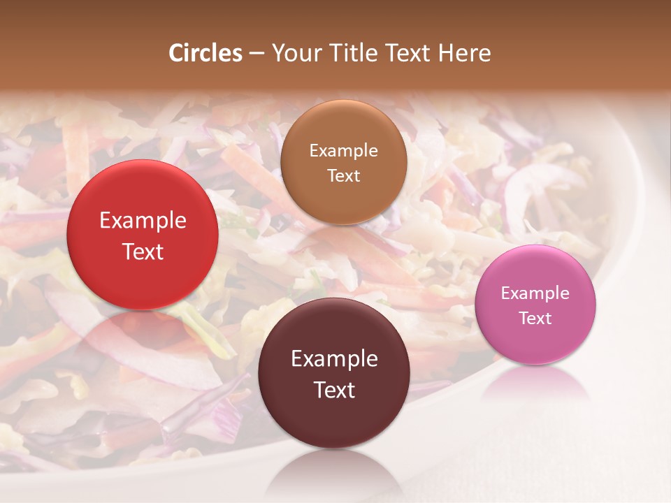 Grated Coleslaw Red PowerPoint Template